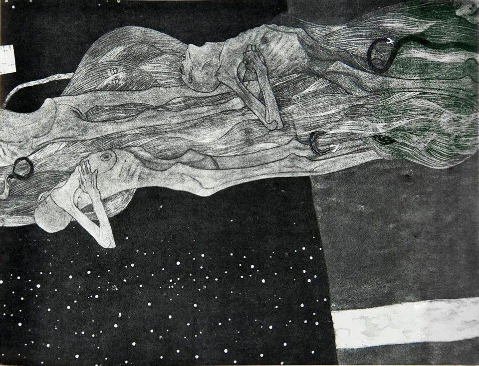 Procession of the Dead by Gustav Klimt, 1903