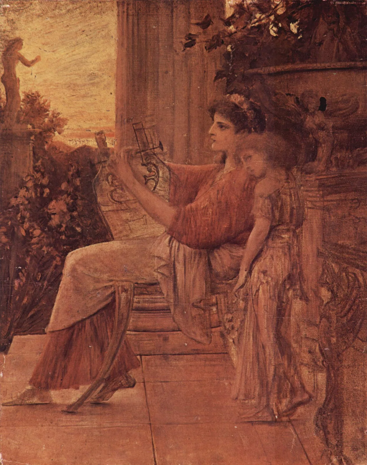 Sappho by Gustav Klimt, 1888–1890