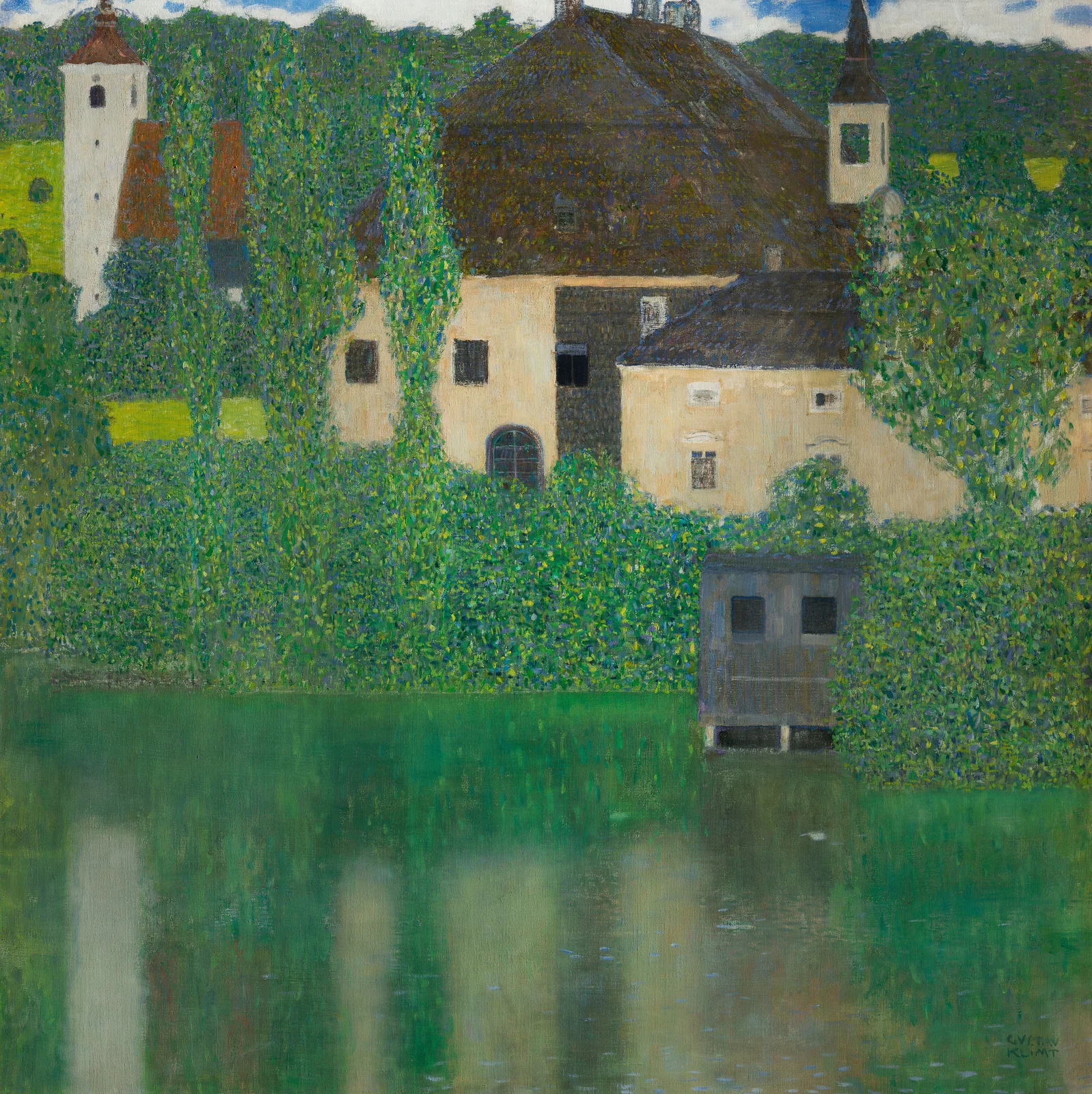 Schloss Kammer on the Attersee I by Gustav Klimt, 1908–1909