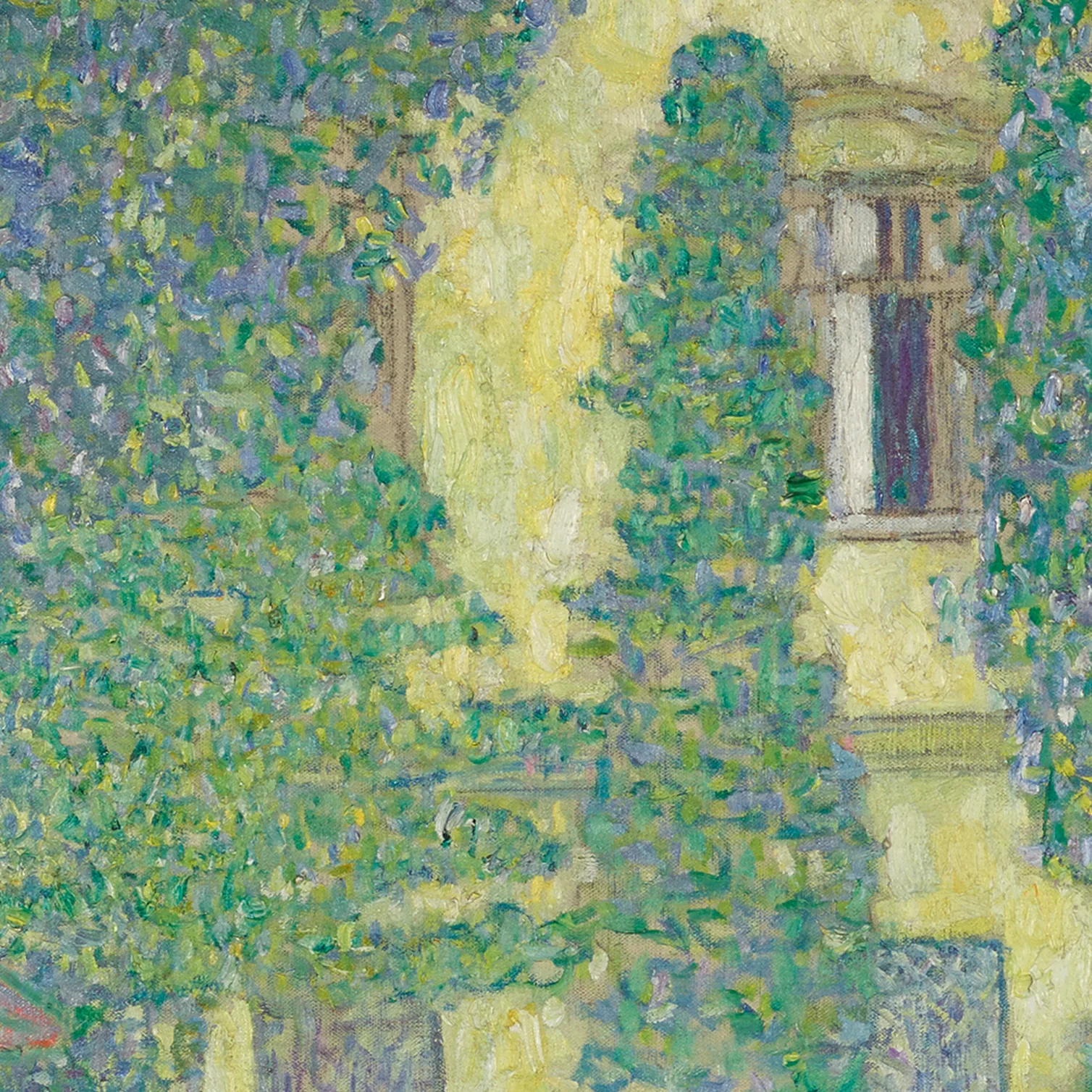 Detail 2 of Schloss Kammer on the Attersee III by Gustav Klimt, 1910