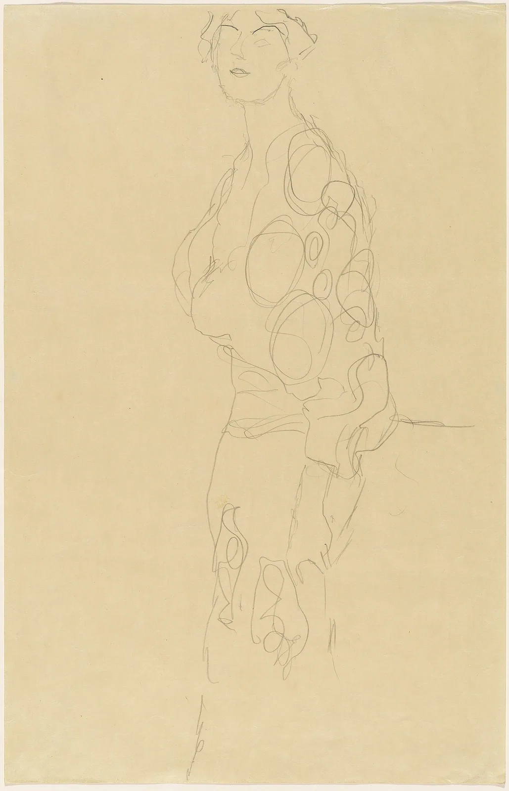 Standing Woman by Gustav Klimt, c. 1910