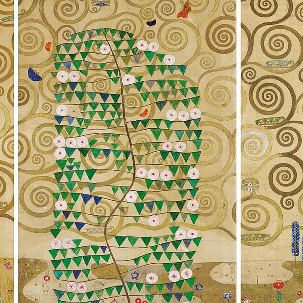 Detail 1 of Stoclet Frieze by Gustav Klimt, 1905–1911