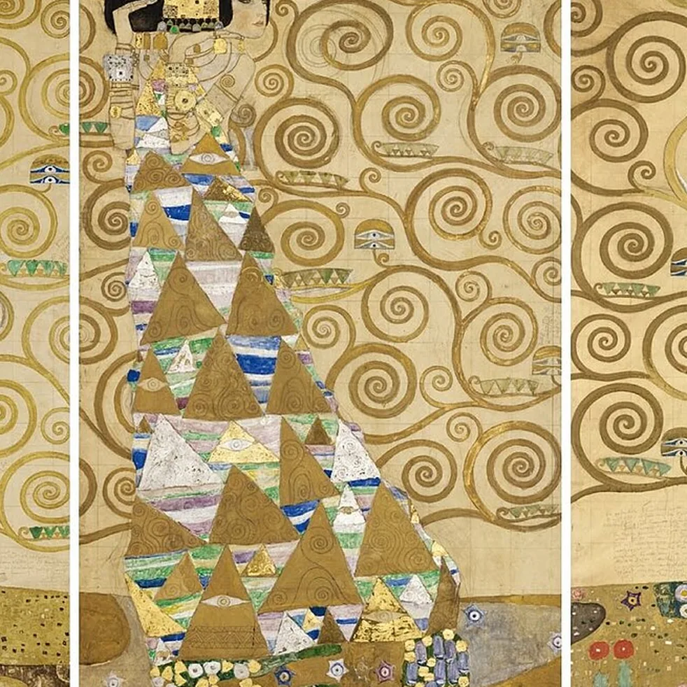 Detail 3 of Stoclet Frieze by Gustav Klimt, 1905–1911
