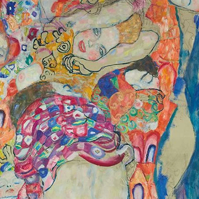Detail 1 of The Bride by Gustav Klimt, 1917–1918
