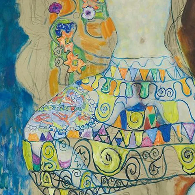 Detail 2 of The Bride by Gustav Klimt, 1917–1918