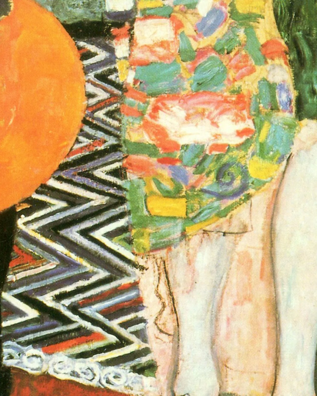 Detail 1 of The Dancer by Gustav Klimt, 1916–1918