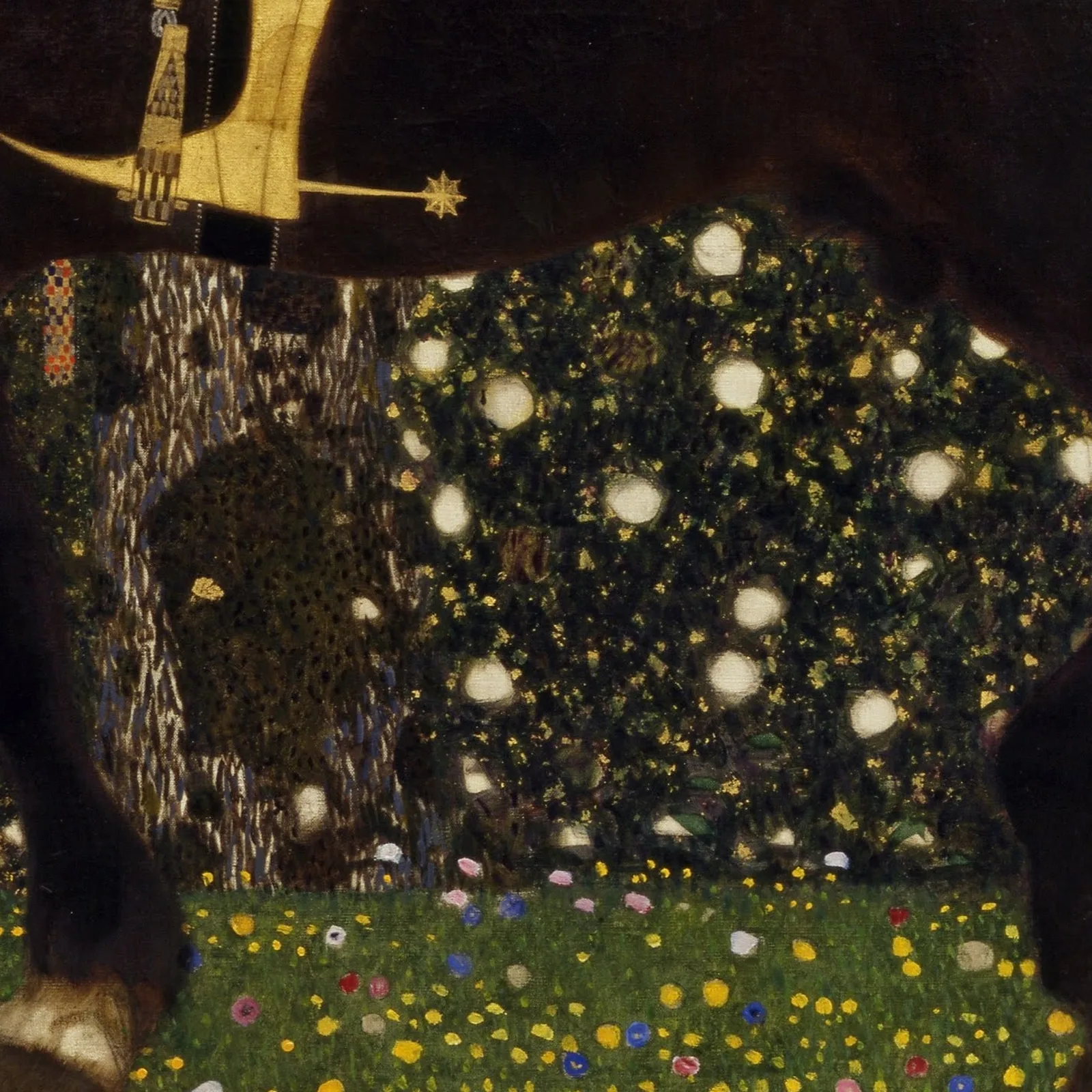 Detail 2 of The Golden Knight by Gustav Klimt, 1903