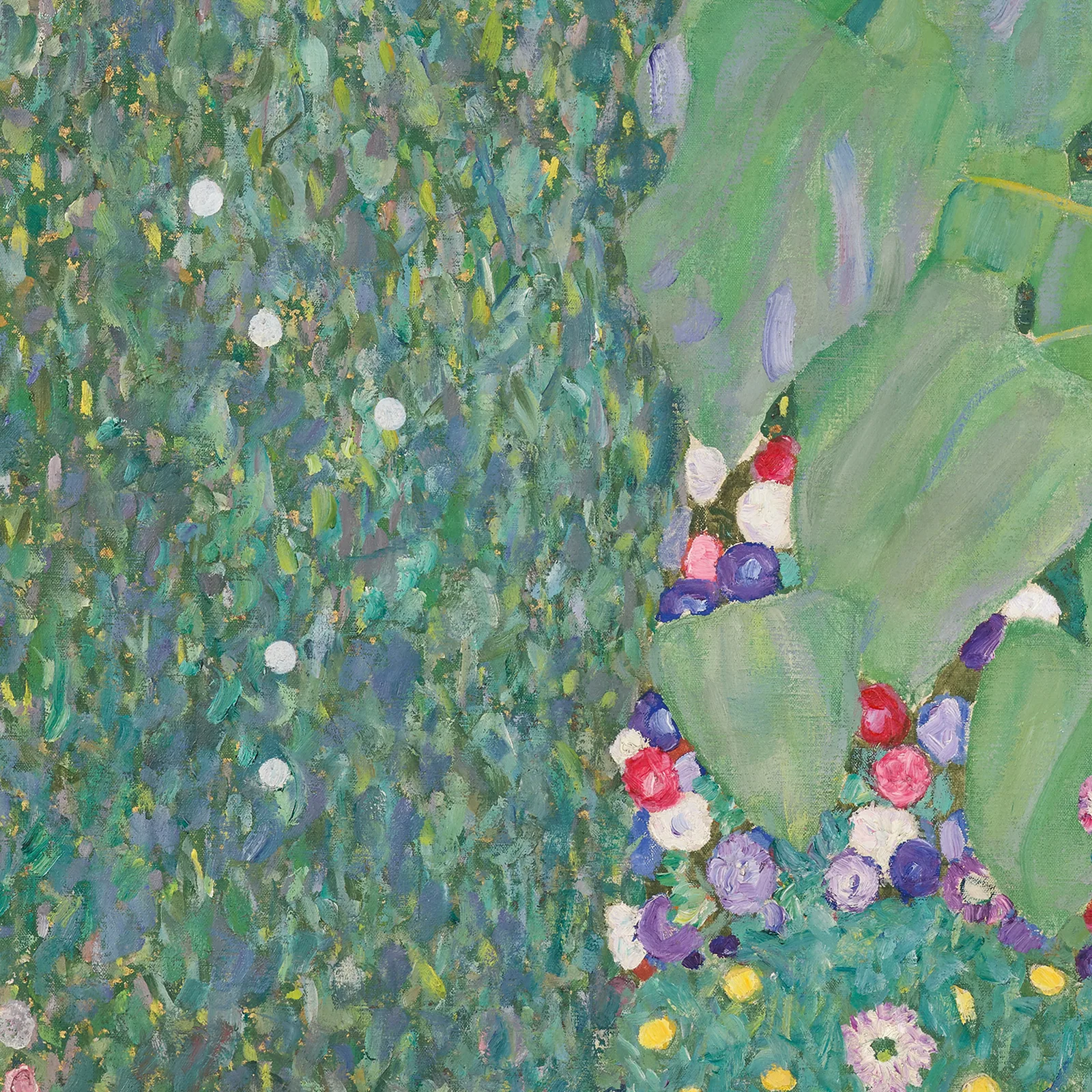 Detail 2 of The Sunflower by Gustav Klimt, 1907–1908