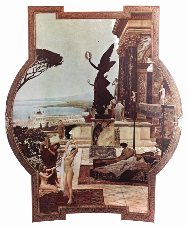 The Theatre at Taormina by Gustav Klimt, 1886–1888