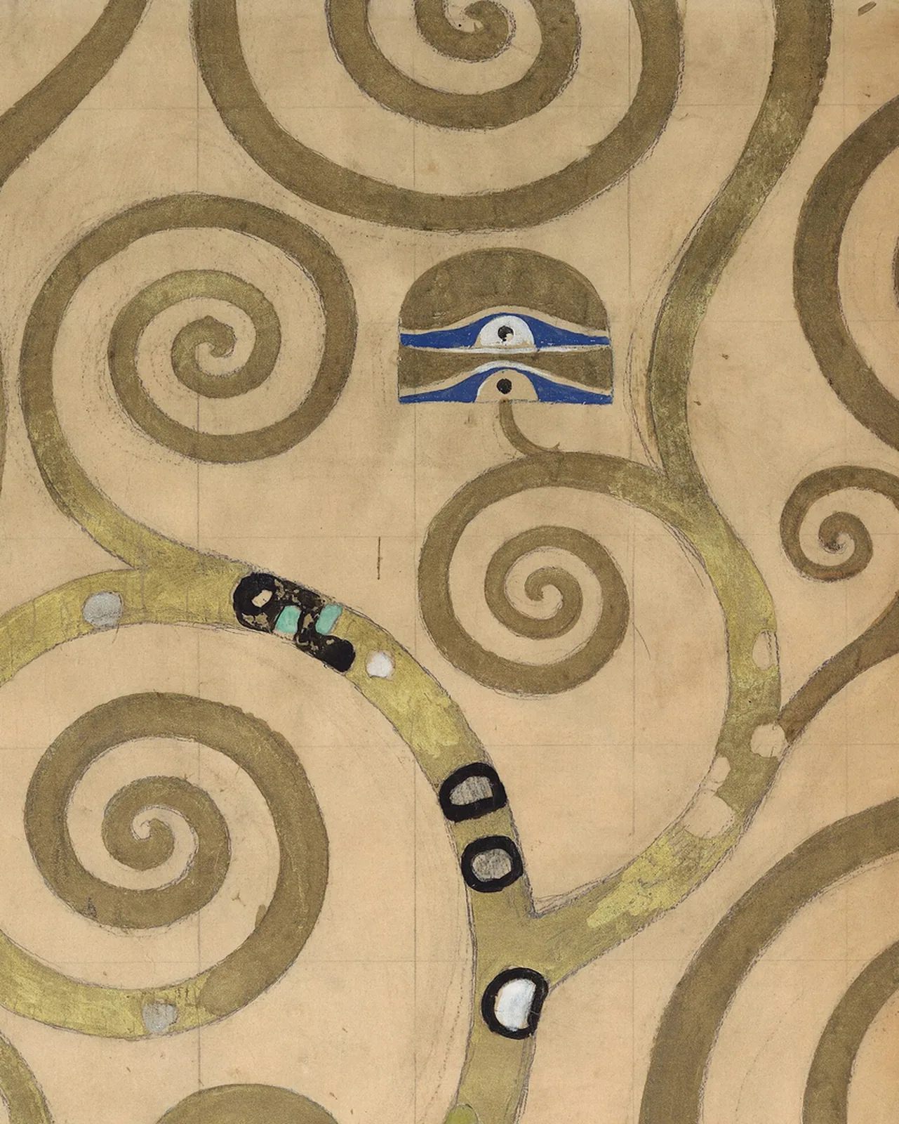 Detail 2 of The Tree of Life by Gustav Klimt, 1910–1911