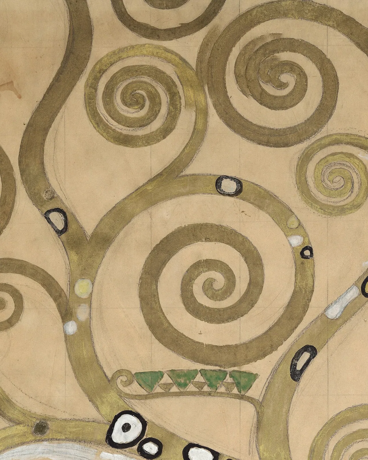 Detail 3 of The Tree of Life by Gustav Klimt, 1910–1911