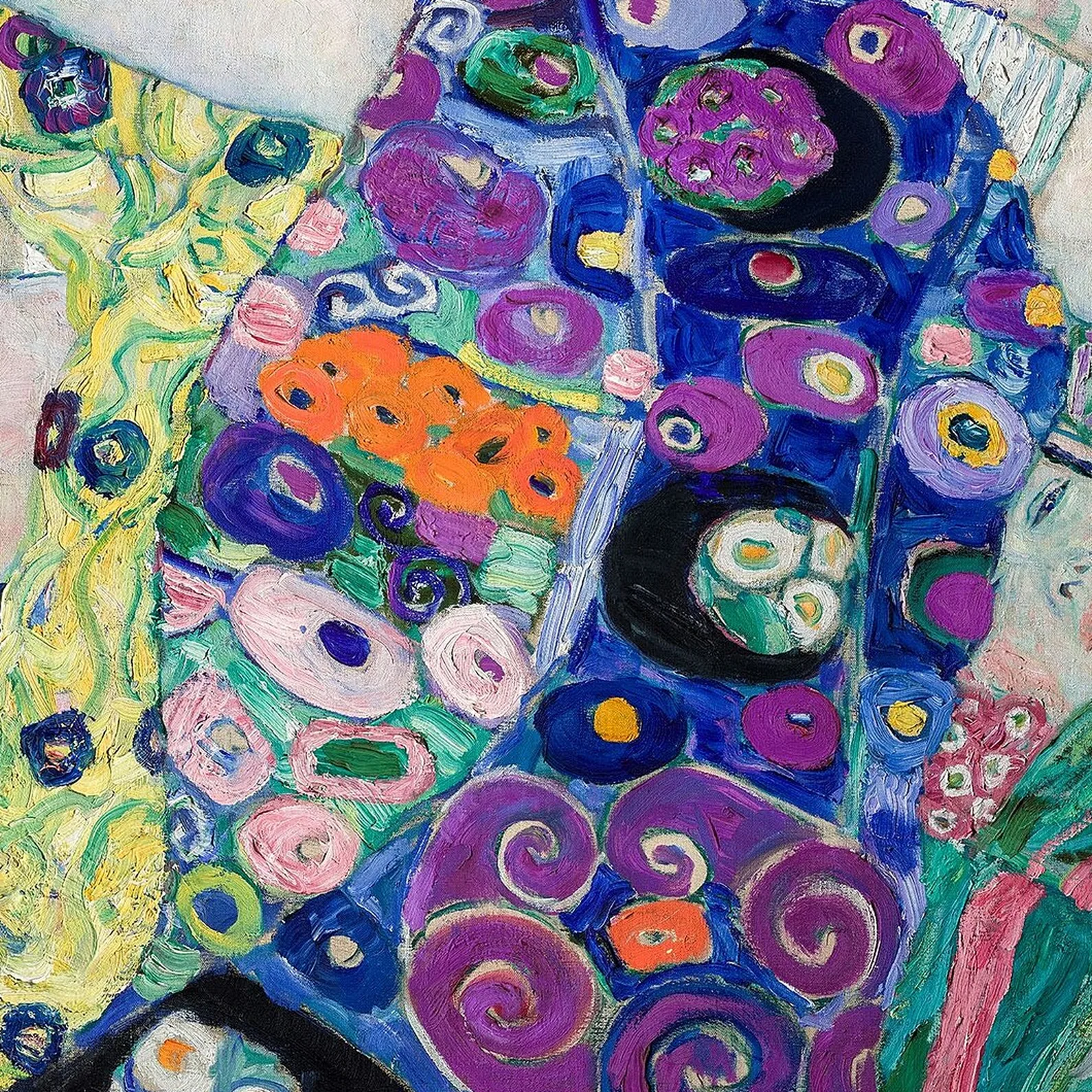 Detail 1 of The Virgin by Gustav Klimt, 1912–1913