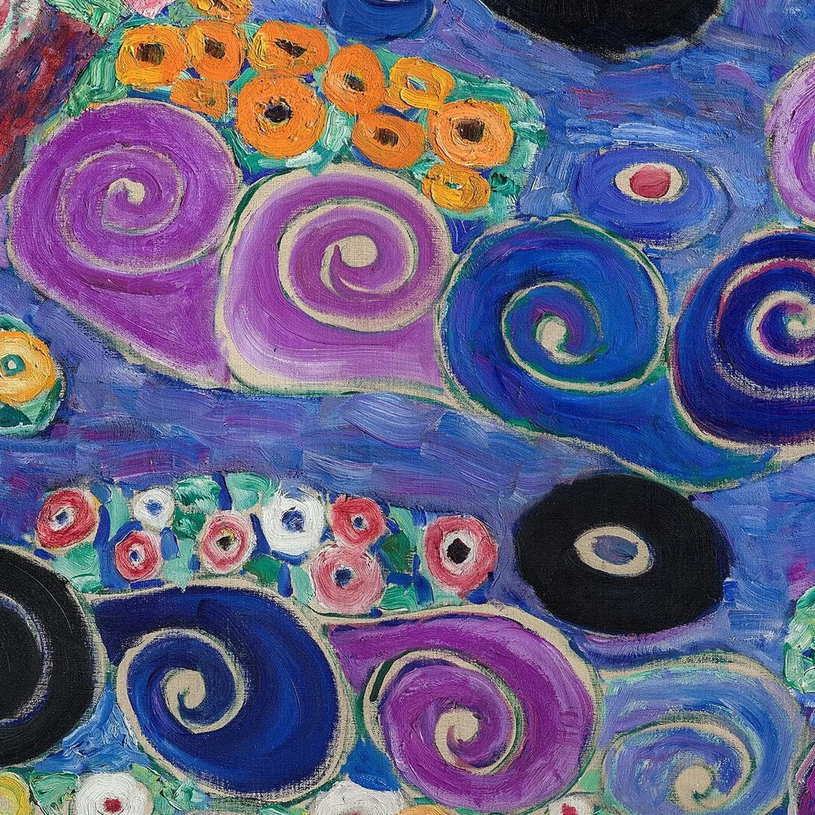 Detail 2 of The Virgin by Gustav Klimt, 1912–1913