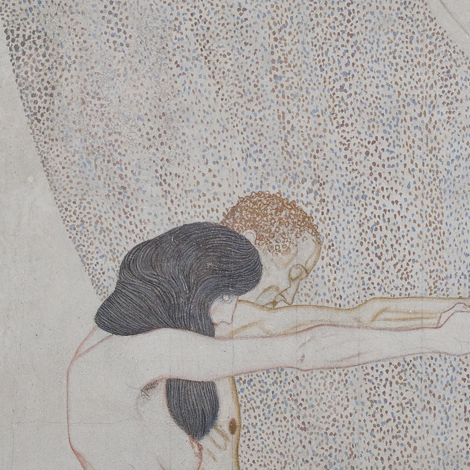 Detail 2 of The Well-Armed Strong One by Gustav Klimt, 1901–1902
