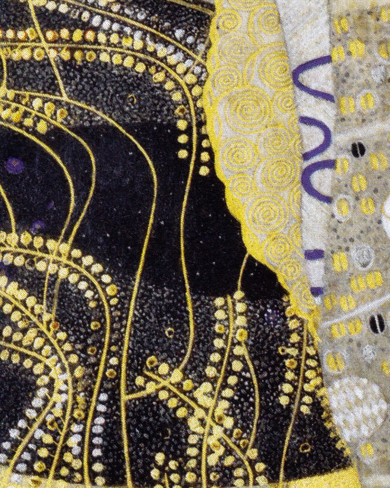 Detail 2 of Water Serpents I by Gustav Klimt, 1904–1907