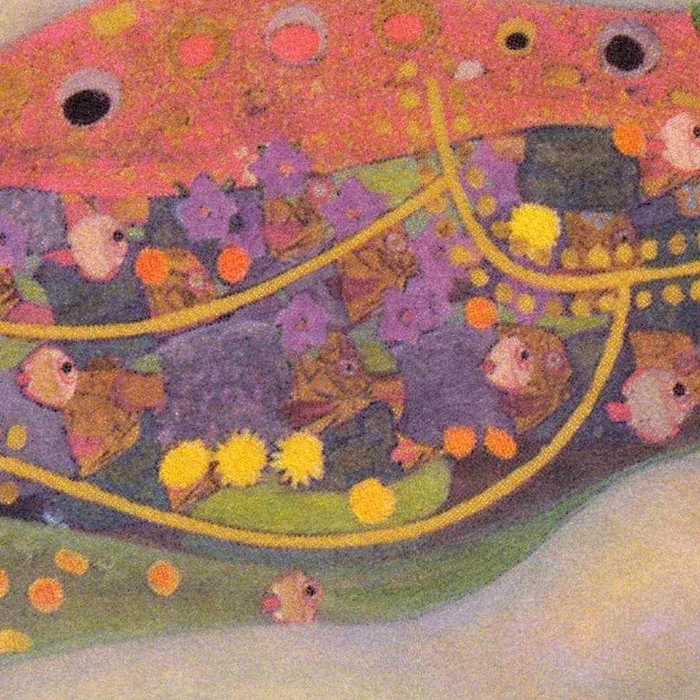 Detail 2 of Water Serpents II by Gustav Klimt, 1904–1907